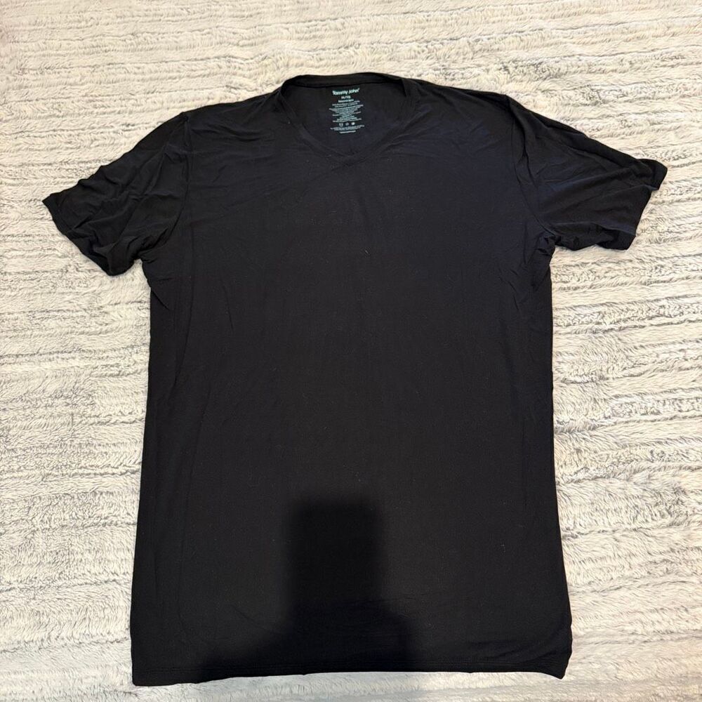 Tommy John V-neck black T-shirt XL men’s